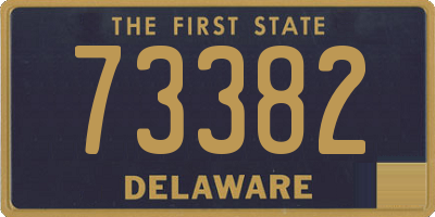 DE license plate 73382