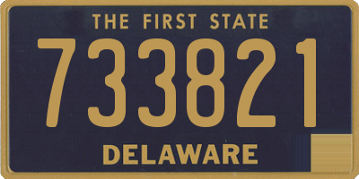 DE license plate 733821
