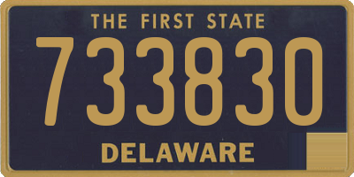 DE license plate 733830