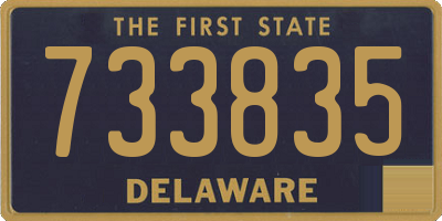 DE license plate 733835