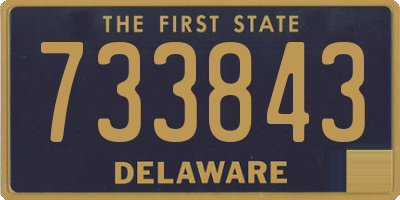 DE license plate 733843