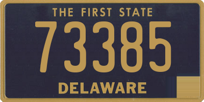 DE license plate 73385