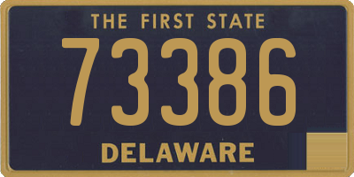 DE license plate 73386