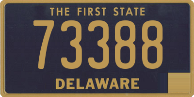 DE license plate 73388