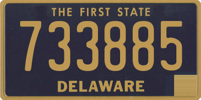 DE license plate 733885