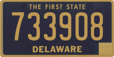 DE license plate 733908