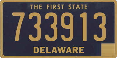 DE license plate 733913
