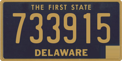 DE license plate 733915