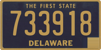 DE license plate 733918