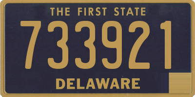 DE license plate 733921