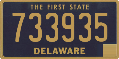 DE license plate 733935