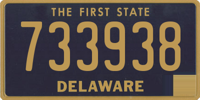 DE license plate 733938