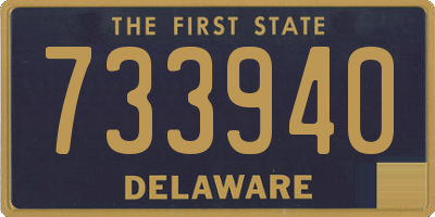 DE license plate 733940