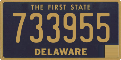 DE license plate 733955