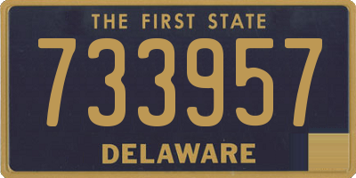 DE license plate 733957
