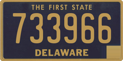 DE license plate 733966