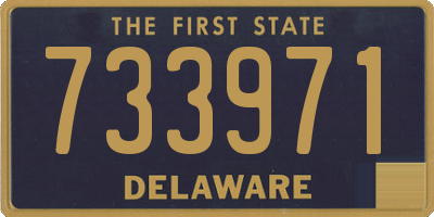 DE license plate 733971