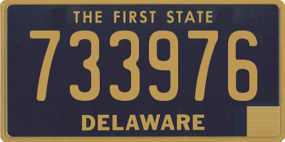 DE license plate 733976