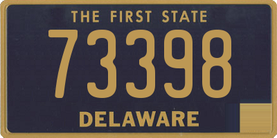 DE license plate 73398