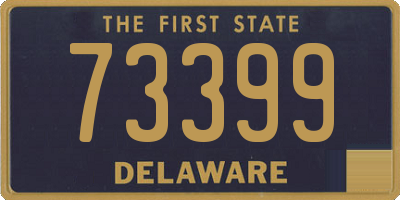 DE license plate 73399