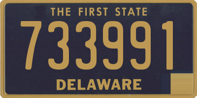 DE license plate 733991