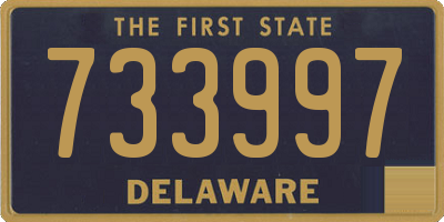 DE license plate 733997