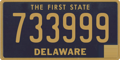 DE license plate 733999