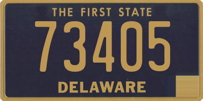 DE license plate 73405