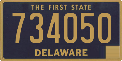 DE license plate 734050