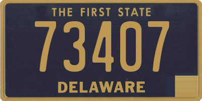 DE license plate 73407