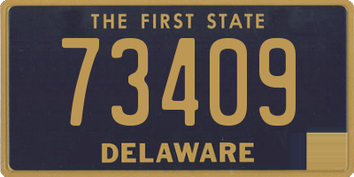 DE license plate 73409