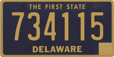 DE license plate 734115