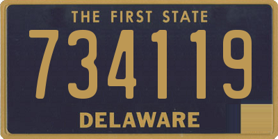 DE license plate 734119