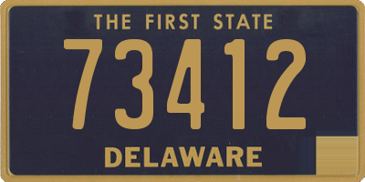 DE license plate 73412