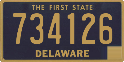 DE license plate 734126
