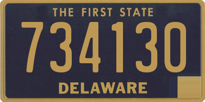 DE license plate 734130