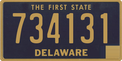 DE license plate 734131