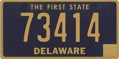 DE license plate 73414