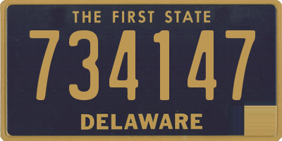 DE license plate 734147