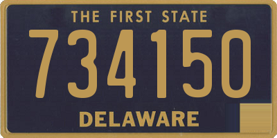 DE license plate 734150