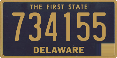 DE license plate 734155