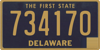 DE license plate 734170