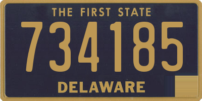 DE license plate 734185