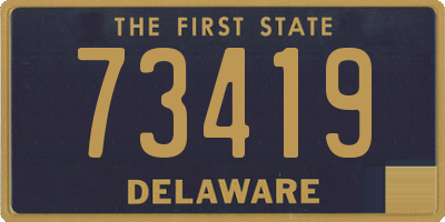 DE license plate 73419