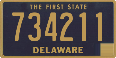 DE license plate 734211