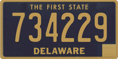 DE license plate 734229