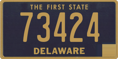 DE license plate 73424