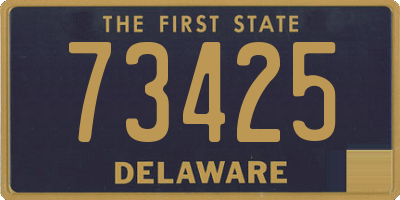 DE license plate 73425