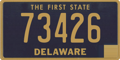 DE license plate 73426