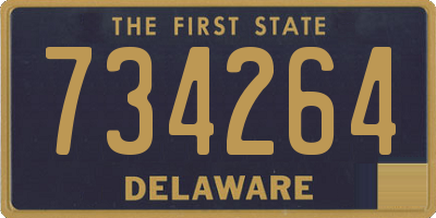 DE license plate 734264